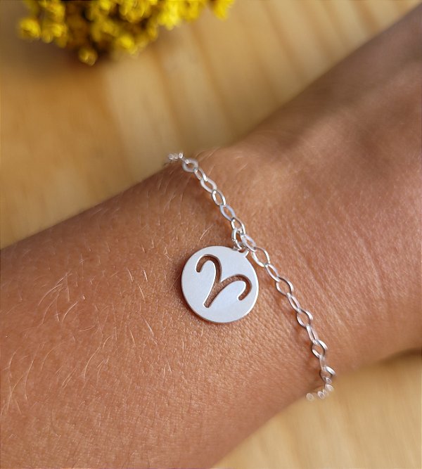Pulseira Signo Áries - Prata 925