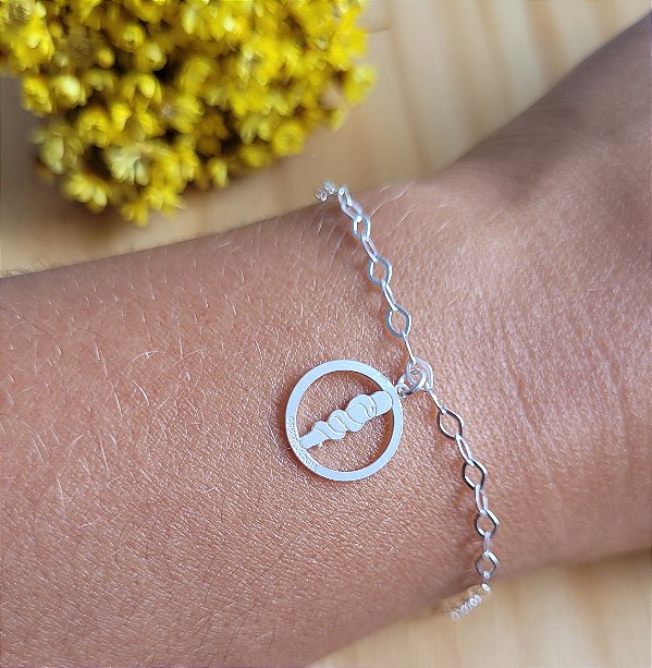 Pulseira Prof. Odontologia - Prata 925
