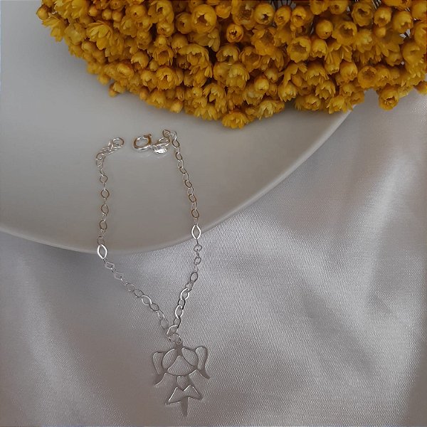 Pulseira Menina Vazado - Prata 925