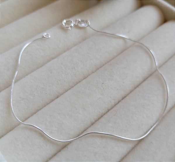 Pulseira Rabo de Rato fina - Prata 925