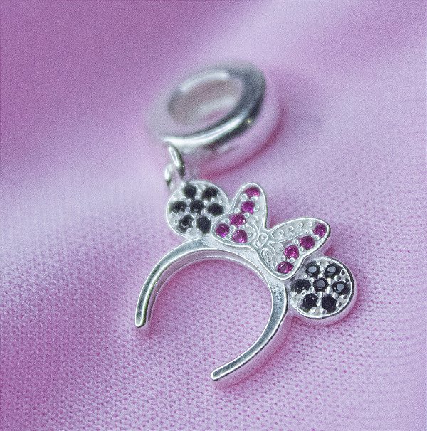 Ping. Berloque Arco Minnie - Prata 925