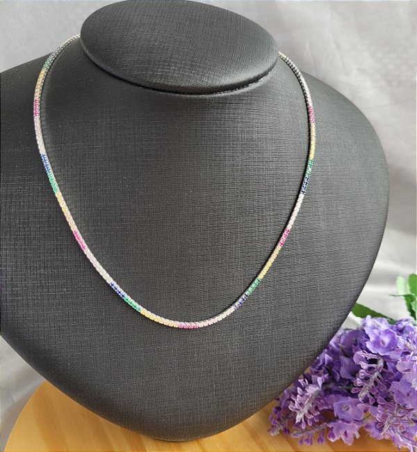 Garg. Riviera Colorida (5 cm de Extensor) - Prata 925