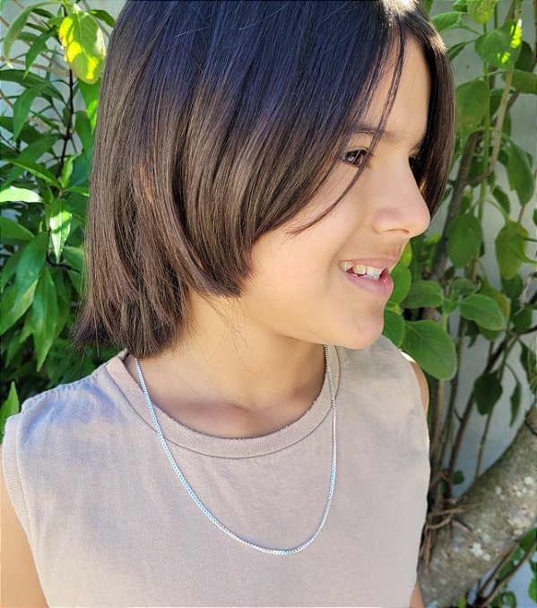 Corrente Grumet Infantil - Prata 925