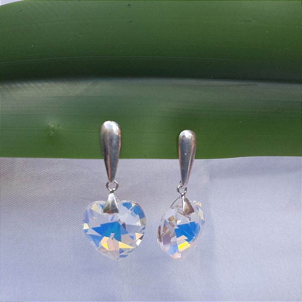 Brinco Coração Furta- Cor (M) - Prata 925