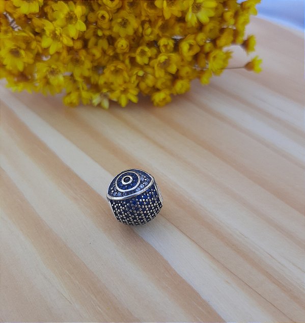 Berloque Olho Grego Zirconia - Prata 925