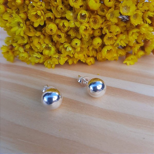 Brinco Bola (6mm) - Prata 925