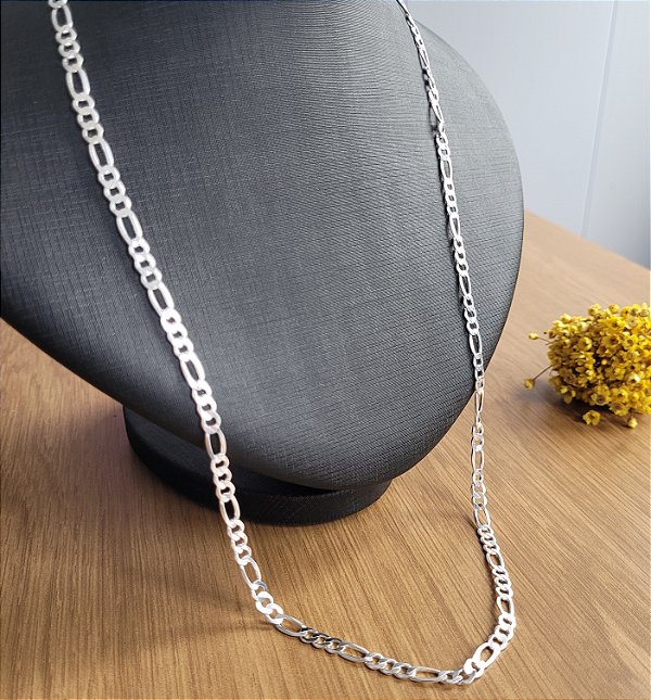 Corrente Masculina 3x1 60CM - Prata 925