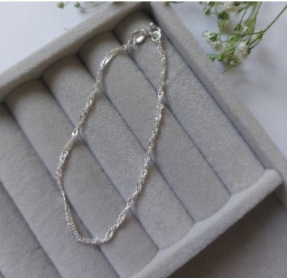 Pulseira Singapura - Prata 925