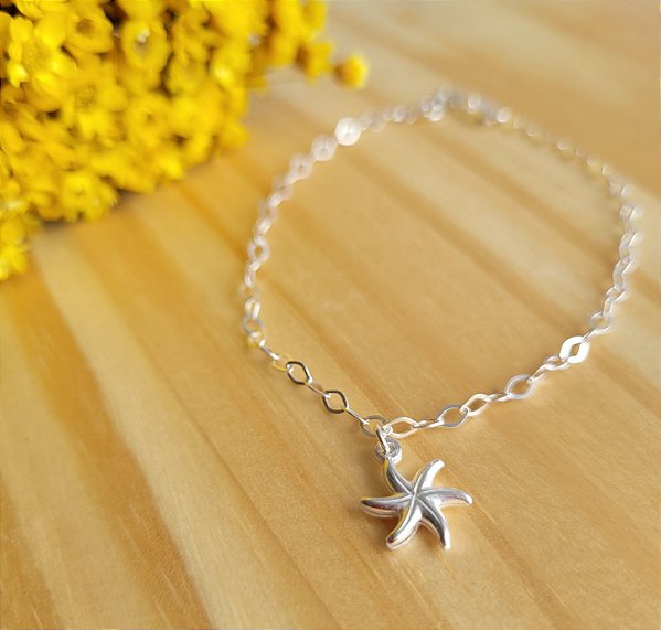 Pulseira Estrela do Mar única - Prata 925