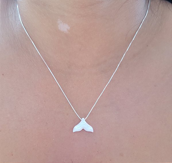 Colar Rabo de Baleia Madre Pérola - Prata 925