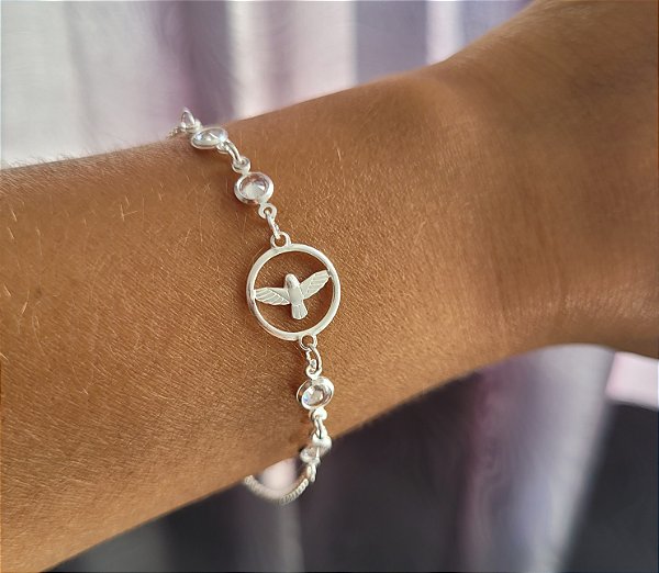 Pulseira Divino com Zircônias - Prata 925