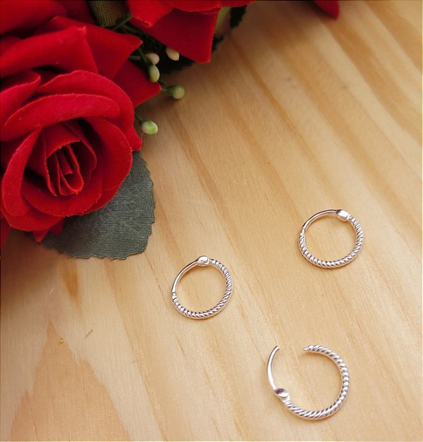 Piercing Articulado Torcido - Prata 925