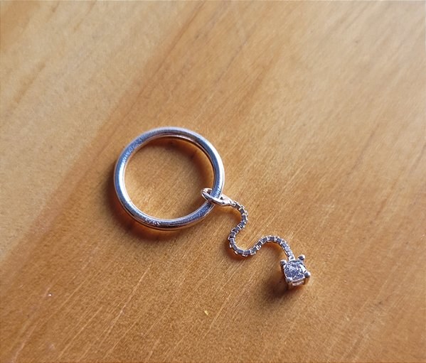 Piercing Helix c/ Corrente - Prata 925