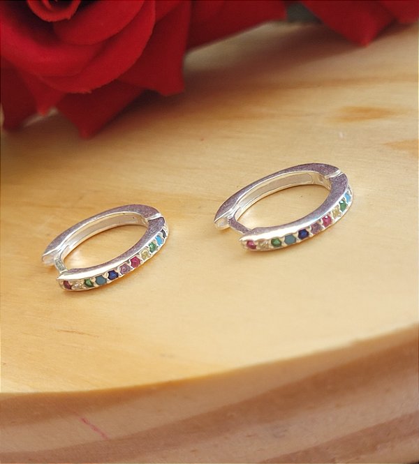 Argola Click Ciganinha 16mm- Prata 925