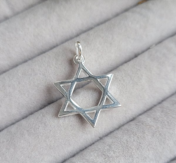 Pingente Estrela de Davi - Prata 925