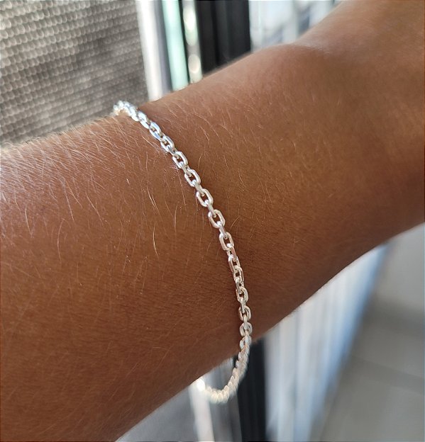 Pulseira Cadeado - Prata 925