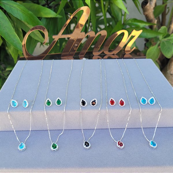 Conjunto Lady  - Prata 925