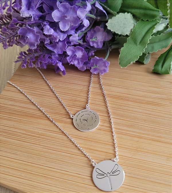 Escapulário Libélula - Prata 925