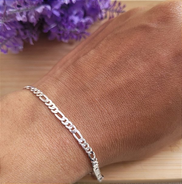 Pulseira 3x1 Flat  -  Prata 925