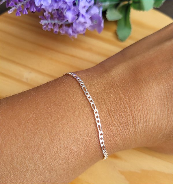 Pulseira Figaro 2 mm - Prata 925