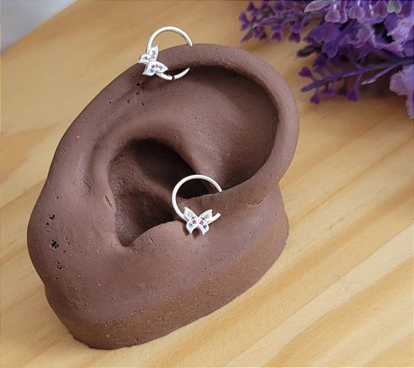Piercing Helix / Daith Borboleta - Prata 925