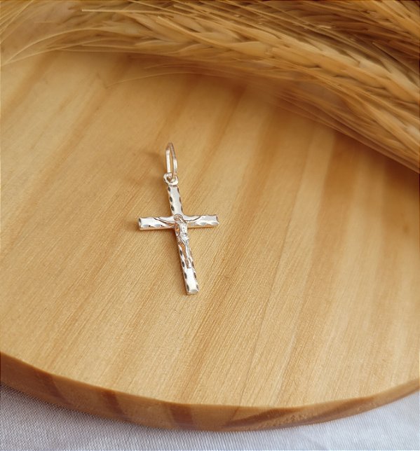 Pingente Crucifixo Laminado - Prata 925
