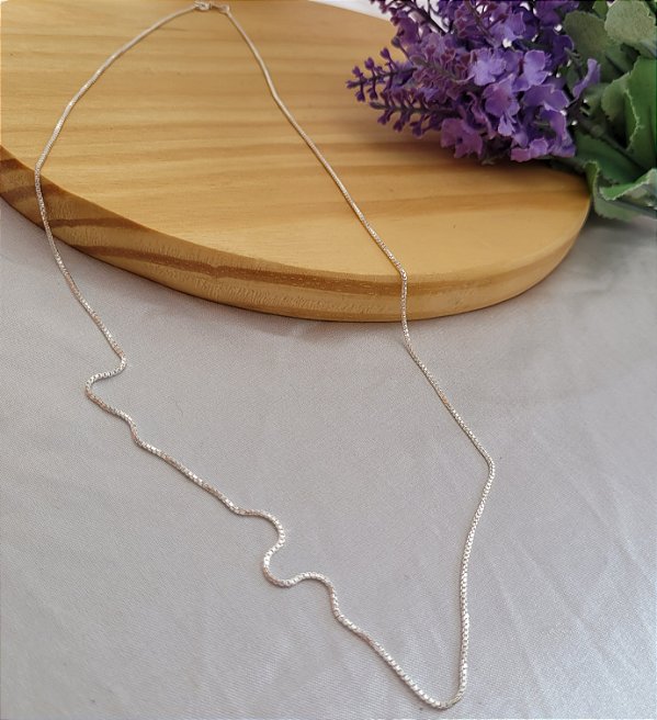 Colar Veneziana V19 60 cm - Prata 925