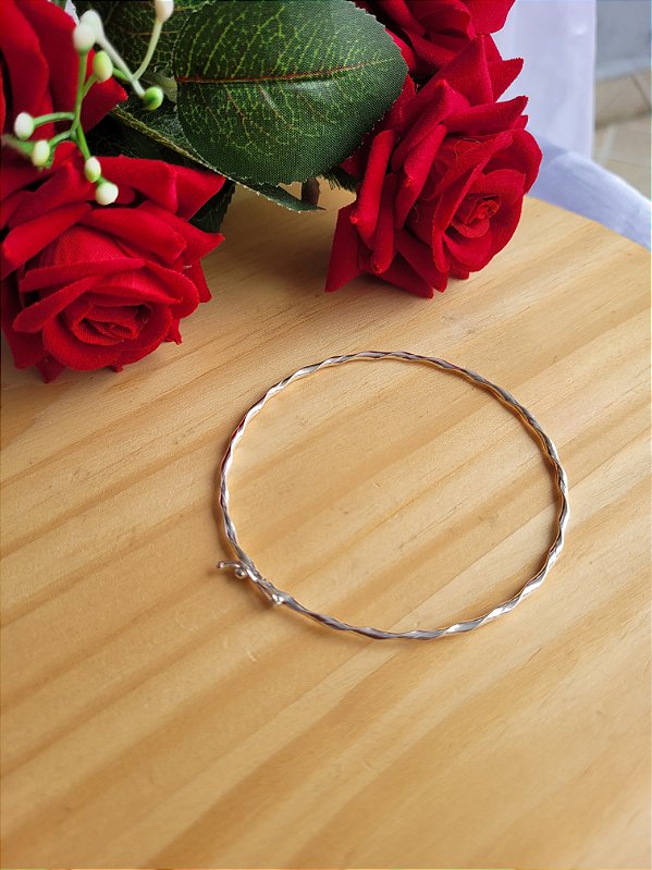 Bracelete Enrolado Fio 2 mm - Prata 925
