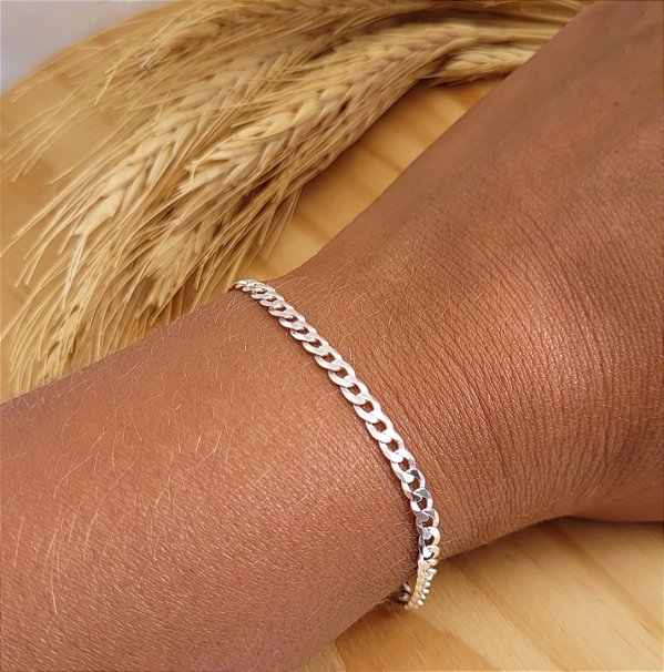 Pulseira Grumet Flat F080 - Prata 925