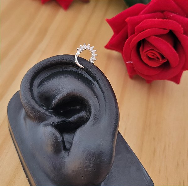 Piercing Articulado 9 Zircônias - Prata 925