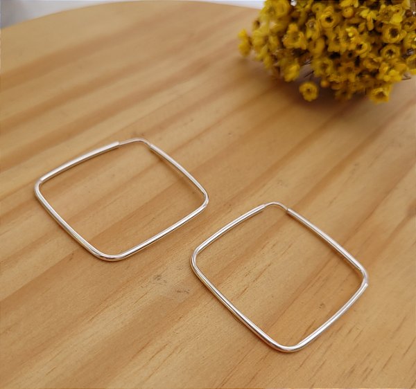 Argola Balão Fio 1,4 mm - Prata 925