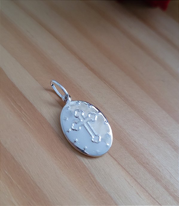 Pingente Medalha Santo Expedito - Prata 925