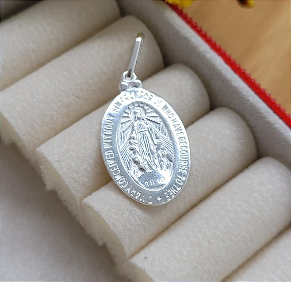 Medalha NSra. das Graças - Prata 925