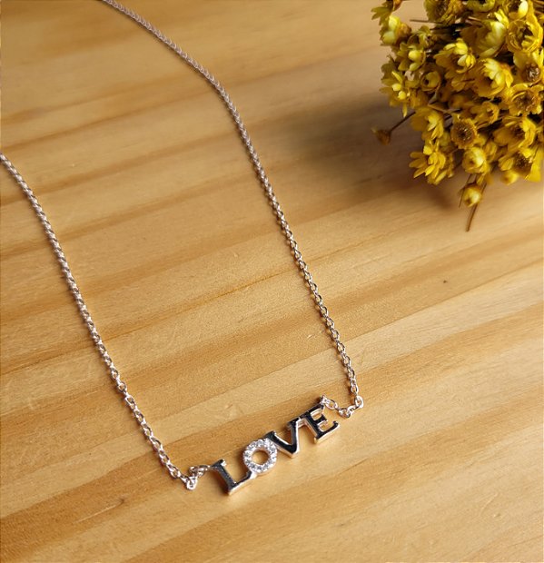 Gargantilha Love - Prata 925