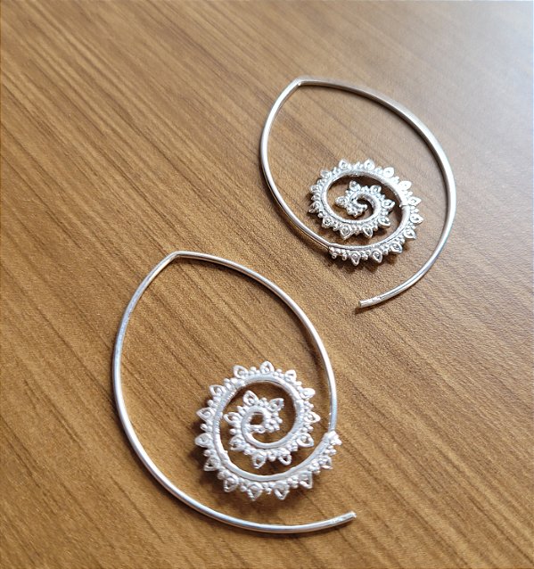 Argola Indiana - Prata 925