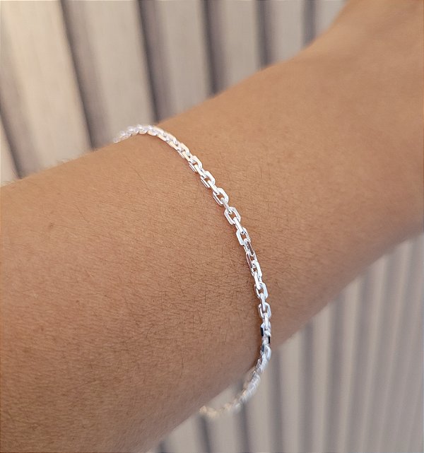 Pulseira Cadeado F050 - Prata 925