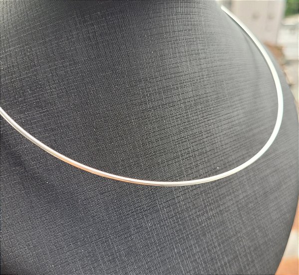 Colar Aro Aberto Fio 1,4 mm - Prata 925