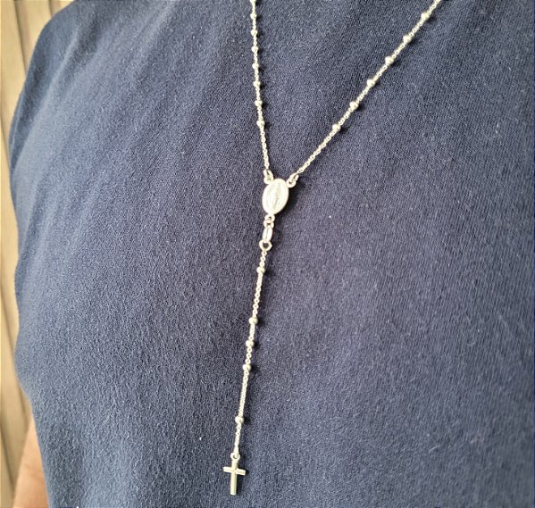 Corrente Terço 2,5 mm - Prata 925