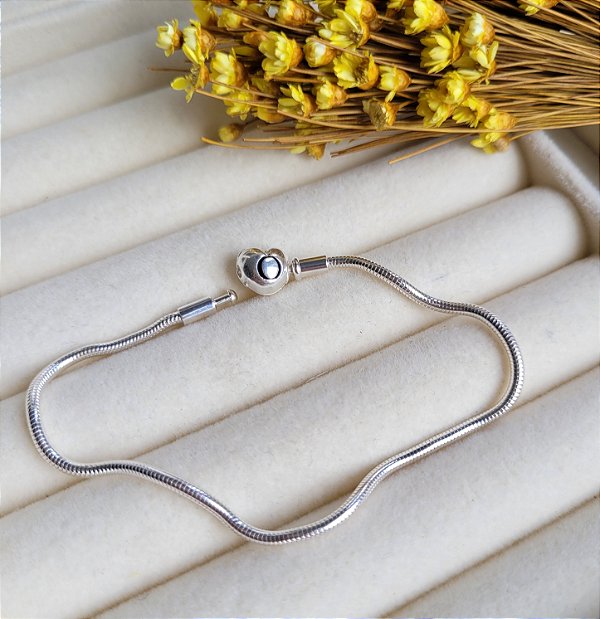 Pulseira Berlorque Fecho Mini - Prata 925