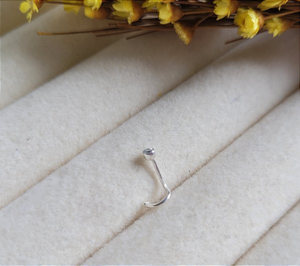 Piercing Nariz Zirc. Embutida - Prata 925