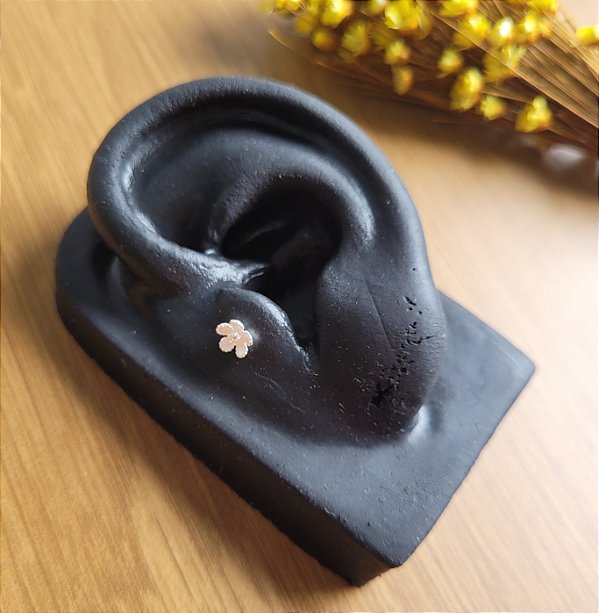Piercing Tragus/ Flat /Anti Tragus Flor - Prata 925