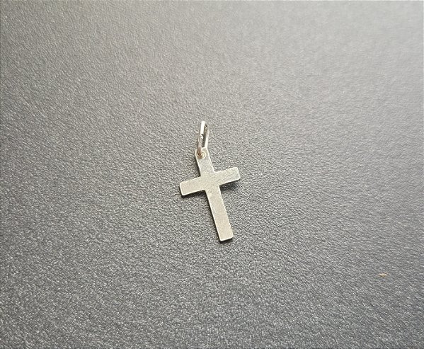 Pingente Cruz Lisa - Prata 925