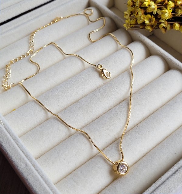 Colar Ponto de Luz Embutido - Semijoias