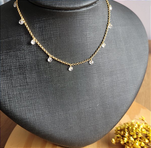 Chocker Cristais - Semijoias