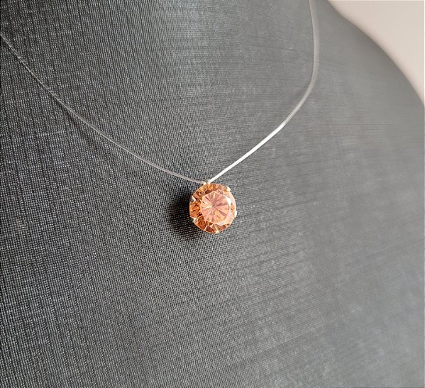 Colar Nylon Ponto de Luz Aperol - Prata 925