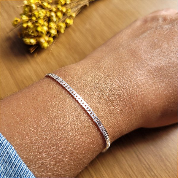 Pulseira Grumet Dupla 2,5 mm -Prata 925