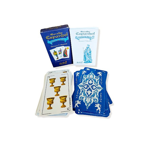 Baralho Espanhol Cartas Da Sorte 50 Cartas Plastificadas.