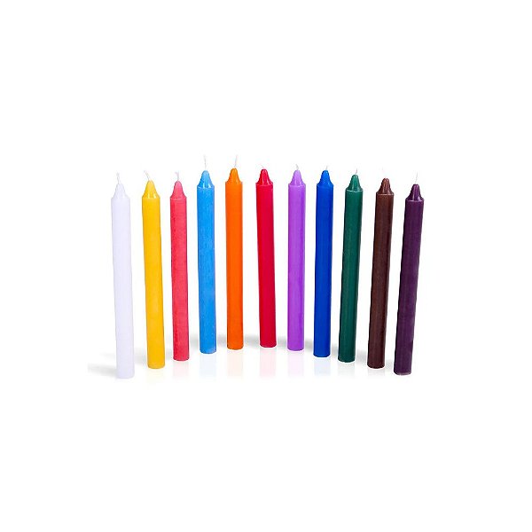 Vela de Comum Palito - (Coloridas) 16 unidades