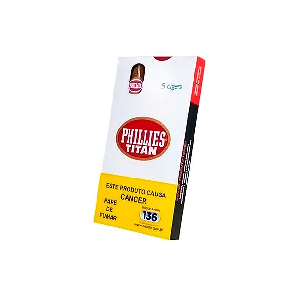 Charuto Phillies Titan Tradicional 5 Unidades