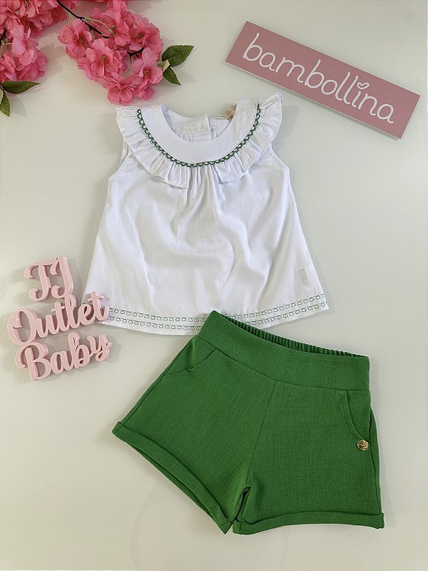 Conjunto Blusa e Shorts Bambollina